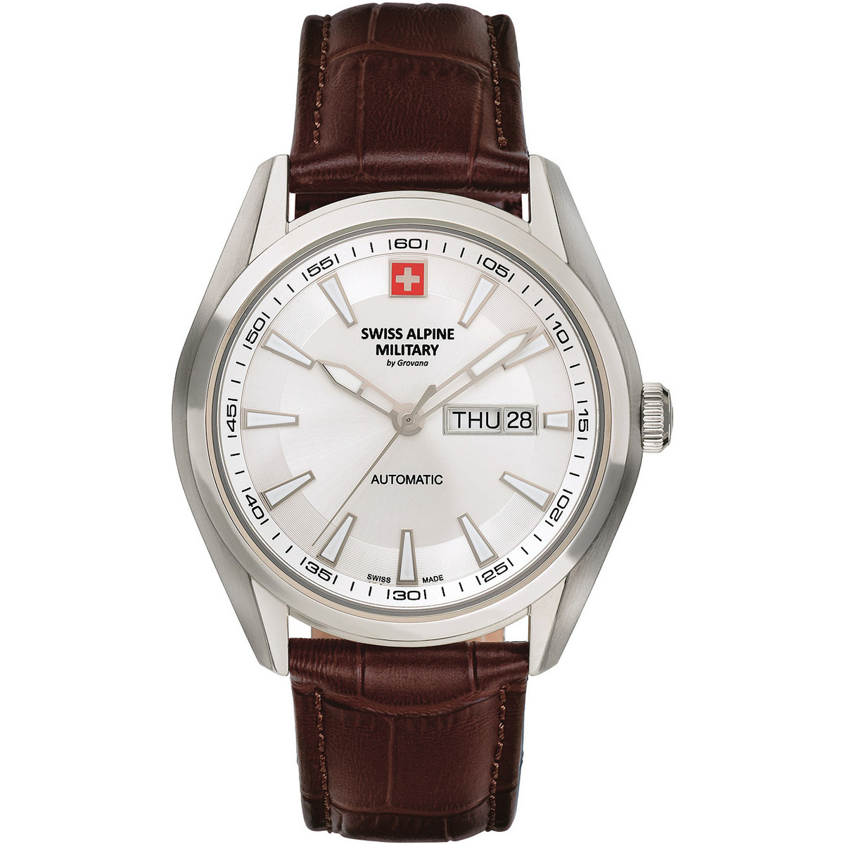 Uhren & Schmuck Herren Armbanduhren Swiss Alpine Military 7090.2532 Silbern