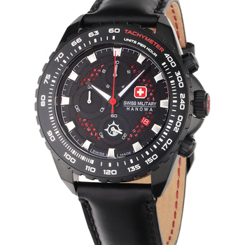 Uhren & Schmuck Herren Armbandühre Swiss Military By Chrono SMWGC2102230 Schwarz