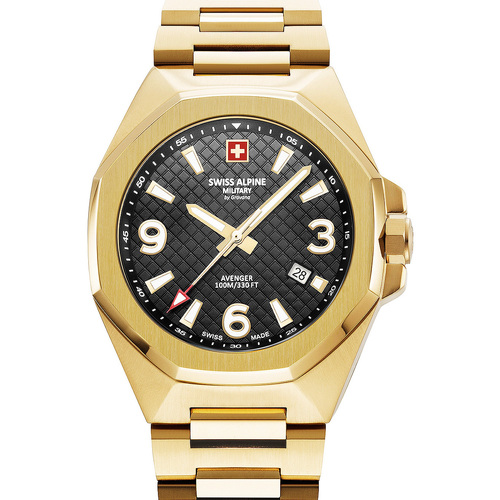 Uhren & Schmuck Herren Armbandühre Swiss Alpine Military 7005.1117 Gold