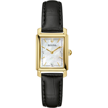 Bulova Quarzuhr 97P166, Armbanduhr, Damenuhr, Lederarmband, günstig online kaufen
