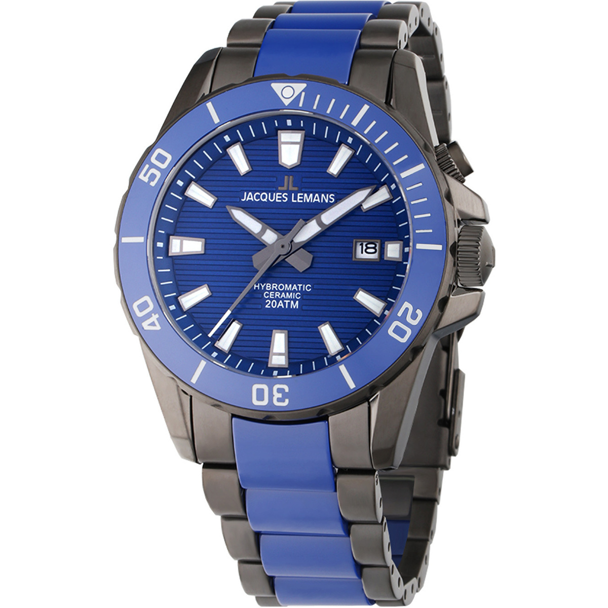 Uhren & Schmuck Herren Armbanduhren Jacques Lemans 1-2222C Grau