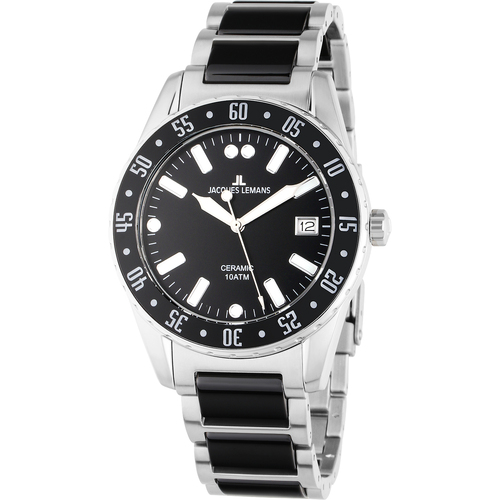 Uhren & Schmuck Herren Armbandühre Jacques Lemans 42-10A Silbern