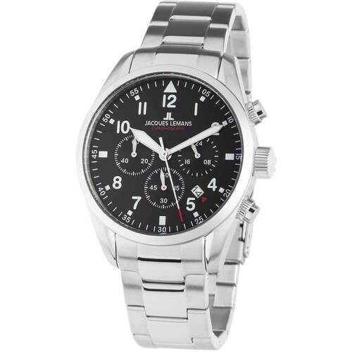 Uhren & Schmuck Herren Armbandühre Jacques Lemans 42-2C Silbern