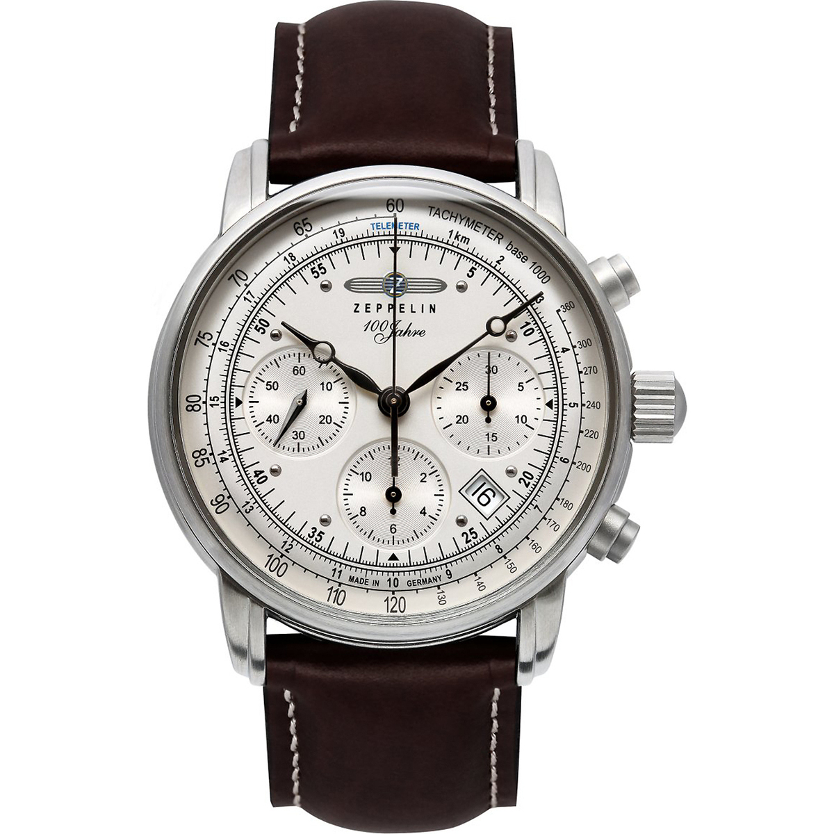 Uhren & Schmuck Herren Armbandühre Zeppelin 86181 Silbern