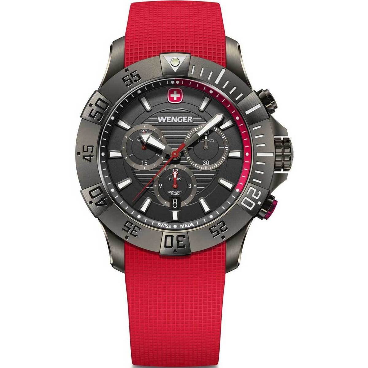 Uhren & Schmuck Herren Armbandühre Wenger 01.0643.128 Grau