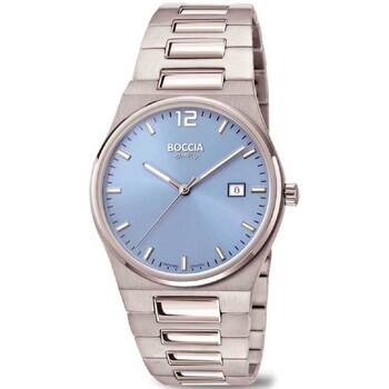 Uhren & Schmuck Herren Armbandühre Boccia 3661-01 Silbern