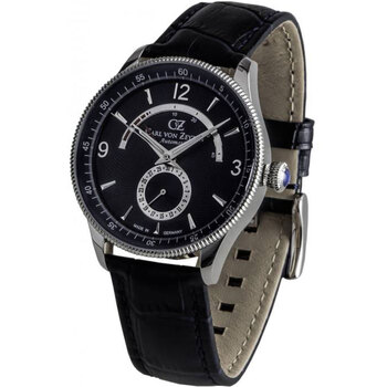 Uhren & Schmuck Herren Armbandühre Carl Von Zeyten CVZ0032BL Silbern