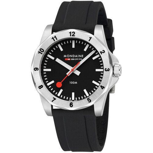 Uhren & Schmuck Herren Armbanduhren Mondaine MSN.42120.RB Silbern