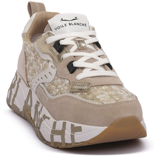 Schuhe Damen Sneaker Voile Blanche 2E49 CLUB 105 Beige