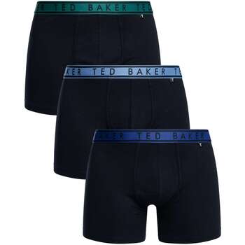 Unterwäsche Herren Boxershorts Ted Baker 3er Boxershorts Blau
