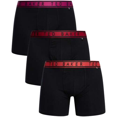 Unterwäsche Herren Boxershorts Ted Baker 3er Boxershorts Schwarz