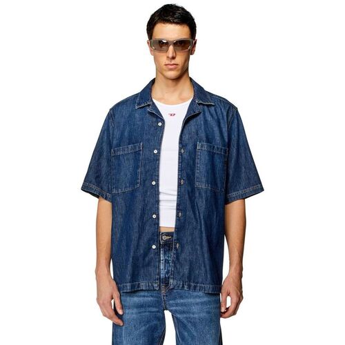 Kleidung Herren Langärmelige Hemden Diesel A03533 068KD-01 Blau