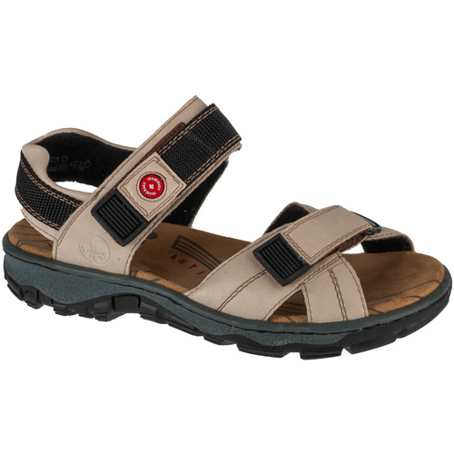 Schuhe Damen Sportliche Sandalen Rieker Sandals Beige
