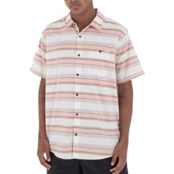 Kleidung Herren Langärmelige Hemden Hurley OAO LIDO STRIPE SS Weiss