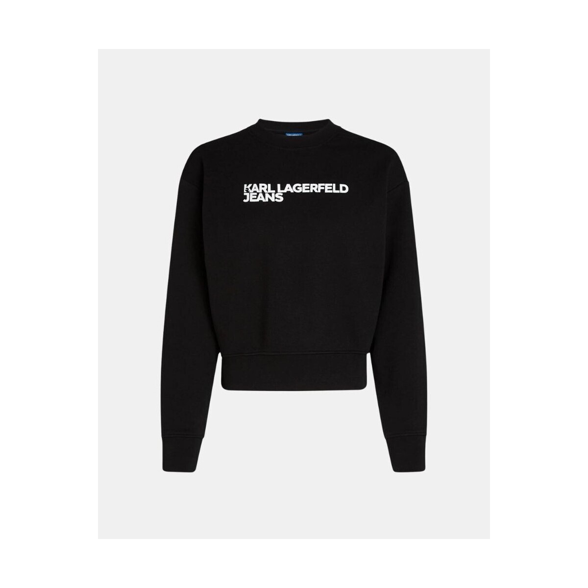 Kleidung Damen Sweatshirts Karl Lagerfeld A1W20005 REG ESSENTIAL LOGO Schwarz