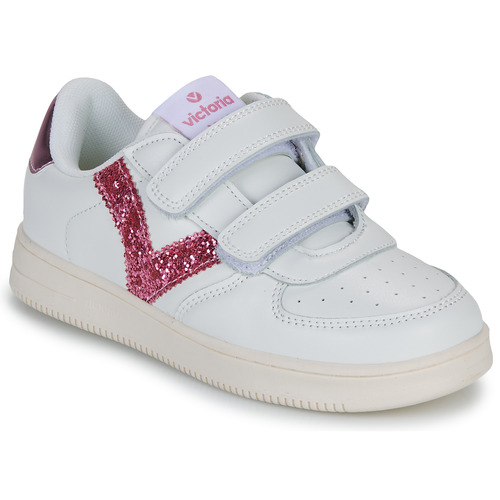 Schuhe Mädchen Sneaker Low Victoria TIEMPO Weiss