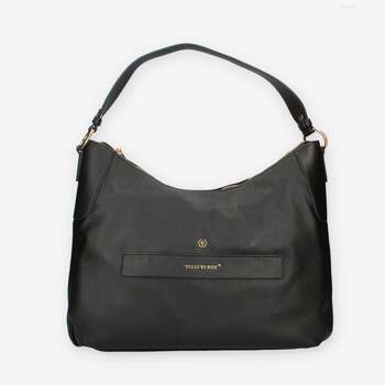 Taschen Damen Schultertaschen Valleverde 96201-NERO Schwarz