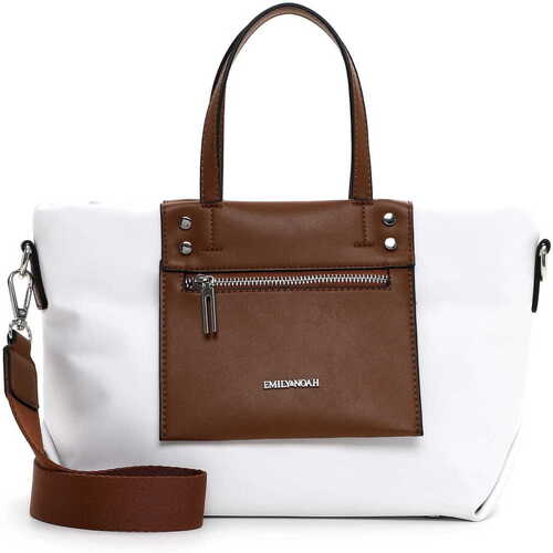 Taschen Damen Schultertaschen Emily & Noah Shopper E&N Elaura Weiss