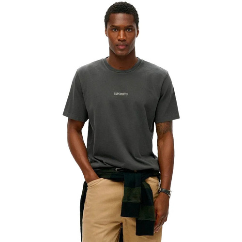 Kleidung Herren T-Shirts Superdry Micro Graphique Schwarz