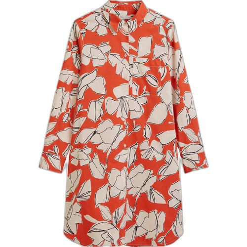 Kleidung Damen Kleider Marc O'Polo Robe chemise manches longues femme  A-Line Multicolor