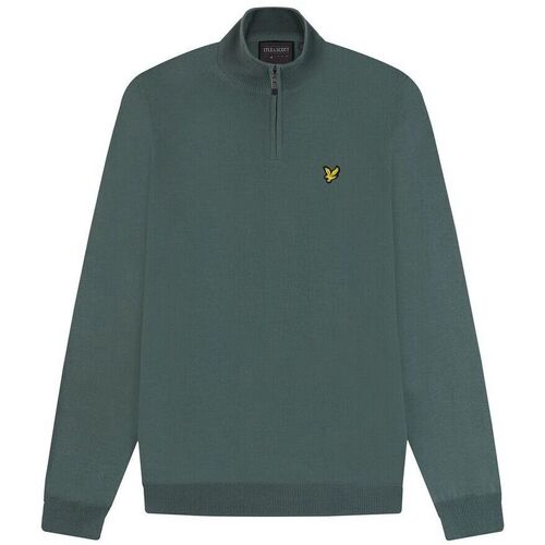 Kleidung Herren Pullover Lyle & Scott Pull mérinos 1/4 zip  Core Blau