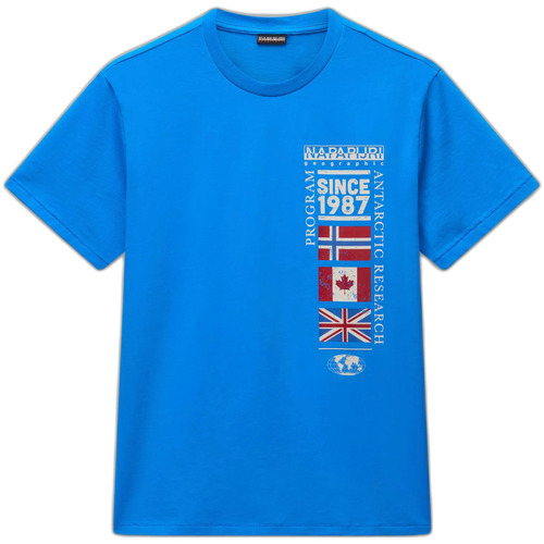 Kleidung Herren T-Shirts Napapijri T-shirt  Turin Blau
