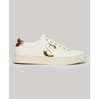 Schuhe Damen Sneaker Superdry Baskets femme  Véganes Court Weiss
