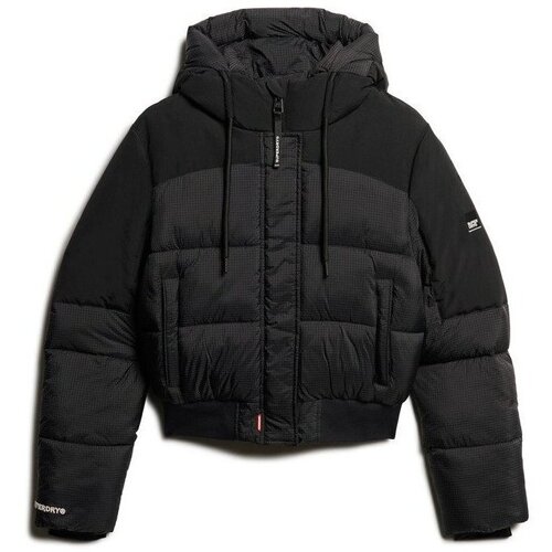 Kleidung Damen Jacken Superdry Bomber rembourré femme  Ripstop Schwarz