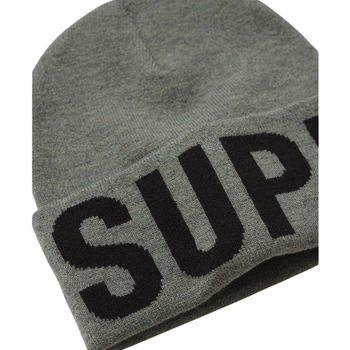 Accessoires Mädchen Mütze Superdry Bonnet en maille avec logo femme Grau