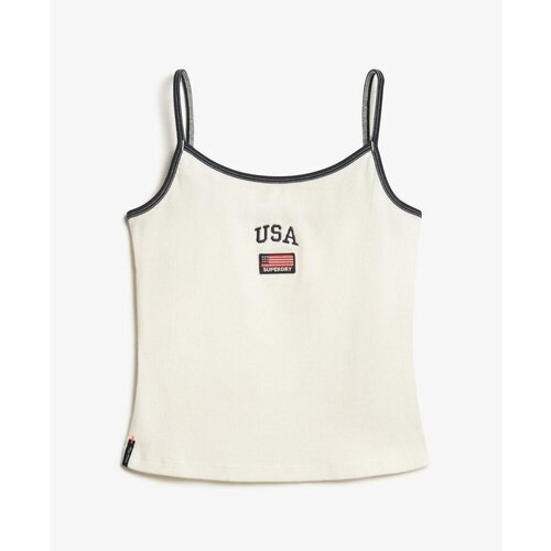 Kleidung Damen Tops Superdry Débardeur femme  Athletic Essential Weiss