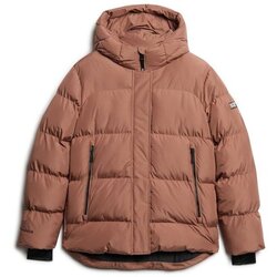 Kleidung Damen Daunenjacken Superdry Doudoune à capuche 5 compartiments femme Braun