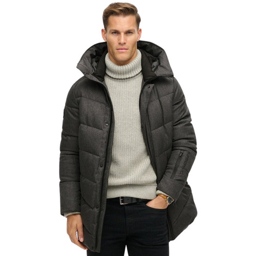 Kleidung Herren Parkas Superdry Doudoune rembourré à chevrons  City Grau