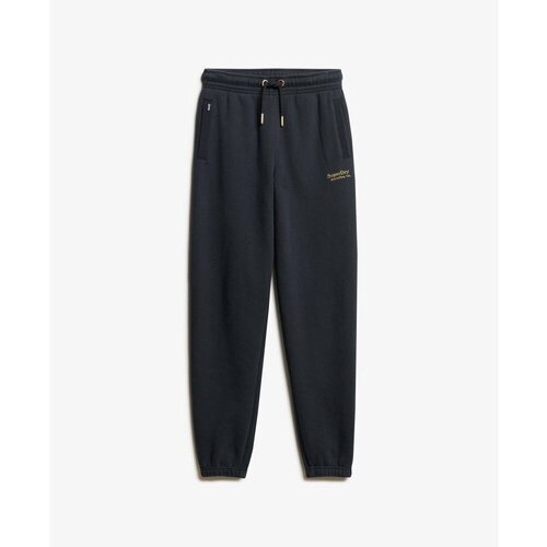 Kleidung Damen Jogginghosen Superdry Jogging avec chevilles resserrées femme  Essential Logo Blau