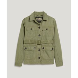 Kleidung Damen Parkas Superdry Parka en coton avec ceinture femme Grün