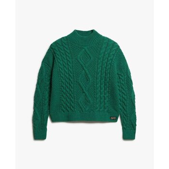 Superdry  Pullover Pull polo en maille torsadée femme  Aran günstig online kaufen