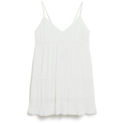 Kleidung Damen Kleider Superdry Robe de plage caraco courte femme Weiss