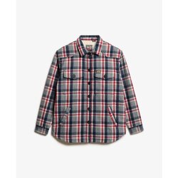 Kleidung Damen Hemden Superdry Surchemise à carreaux en peau lainée femme Rot