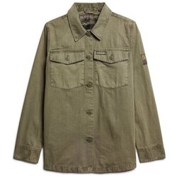 Kleidung Damen Hemden Superdry Surchemise militaire femme Grün