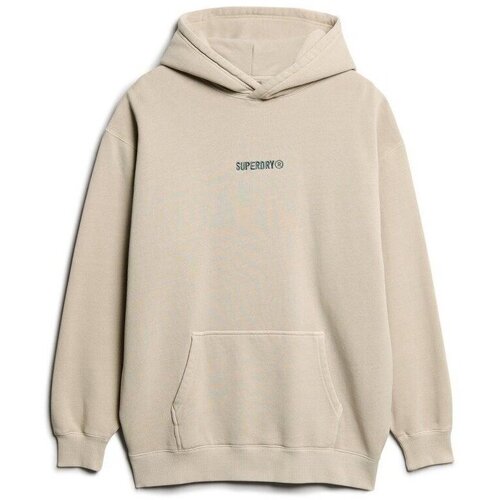 Kleidung Herren Sweatshirts Superdry Sweatshirt à capuche ample à motif et micro logo Grau