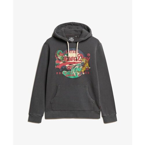 Kleidung Herren Sweatshirts Superdry Sweatshirt à capuche  Vintage Logo Tokyo Schwarz