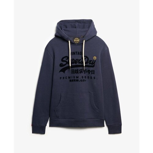 Kleidung Herren Sweatshirts Superdry Sweatshirt à capuche  Vintage Logo Ton sur Ton Blau