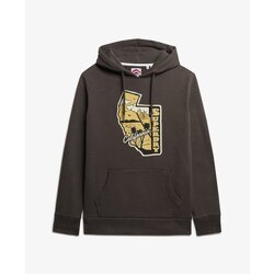 Kleidung Herren Sweatshirts Superdry Sweatshirt à capuche  Vintage Travel Schwarz