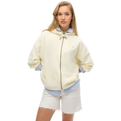 Kleidung Damen Pullover Superdry Sweatshirt à capuche zippé femme  Studios Weiss