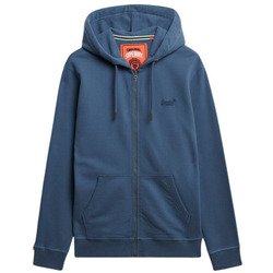 Kleidung Herren Sweatshirts Superdry Sweatshirt à capuche zippé  Essential Logo Blau
