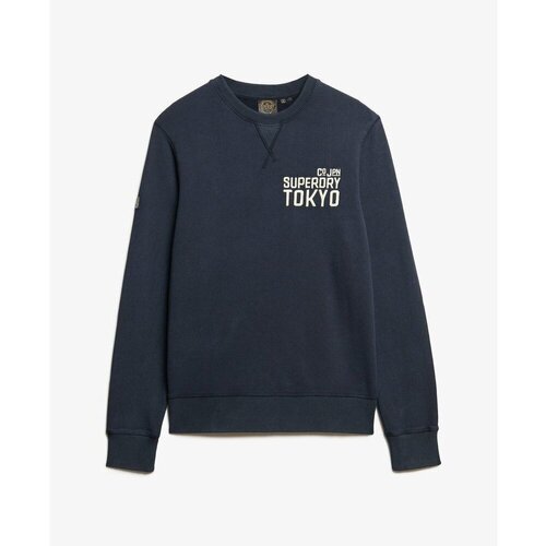 Kleidung Herren Sweatshirts Superdry Sweatshirt à texte appliqué  Workwear Blau
