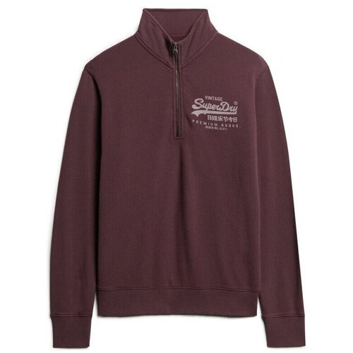 Kleidung Herren Sweatshirts Superdry Sweatshirt classique à col zippé et motif Rot