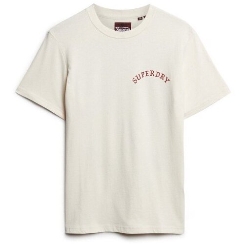 Kleidung Herren T-Shirts Superdry T-shirt à motif tatouage Beige