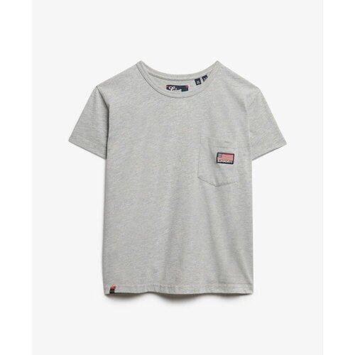 Kleidung Damen T-Shirts Superdry T-shirt à poche femme  Athletic Essential Grau