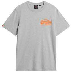 Kleidung Herren T-Shirts Superdry T-shirt décontracté à logo brodé  Vintage Grau