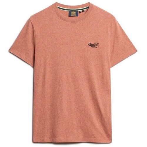 Kleidung Herren T-Shirts Superdry T-shirt en coton bio  Essential Logo Orange